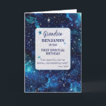 Grandson Religiösa Birthday Celestial Himlar Kort<br><div class="desc">Anpassa det här celestial-kortet till namn i din barnson. Du kan också anpassa år och speciell dag. Det här religiösa-kortet påminner din barnson om hans unika karaktär i Guds stora plan med skriptcitatet.</div>