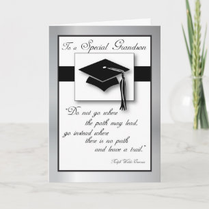Grandson Studenten Hat Kort