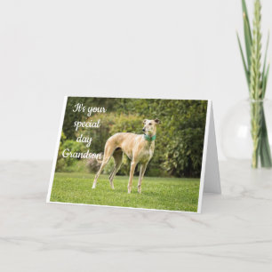 *GRANDSON'S BIRTHDAY* HOPPAS ATT DU ÄR "LYCKLIG"-K KORT