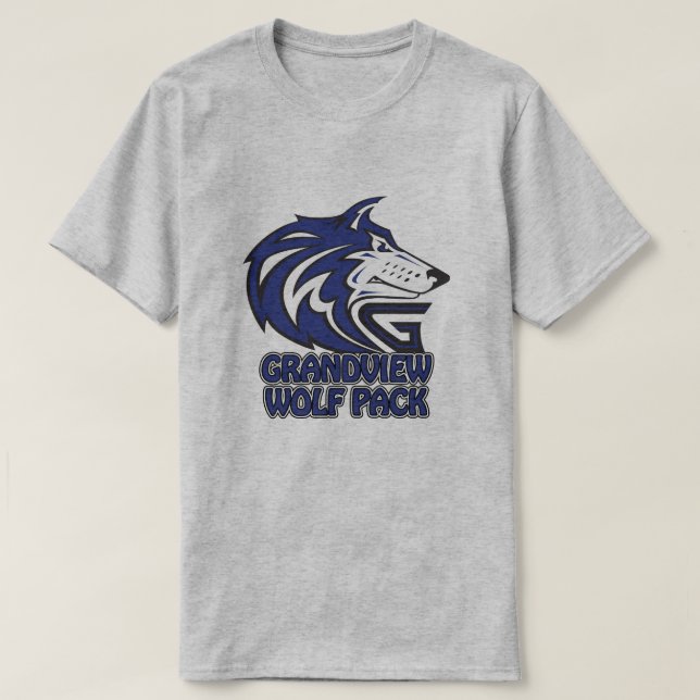 Grandview High School Varg Pack T Shirt (Design framsida)
