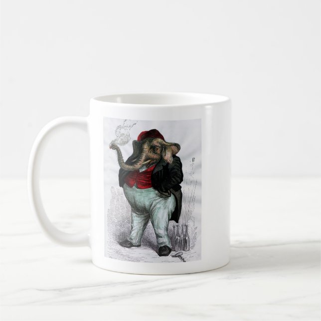 Grandville Sheeple Zendula Elephant Coffee Mugg (Vänster)