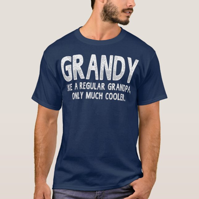 Grandy Definition som vanlig morfar T Shirt (Framsida)