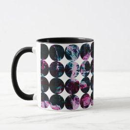 Grange polka dots. mugg