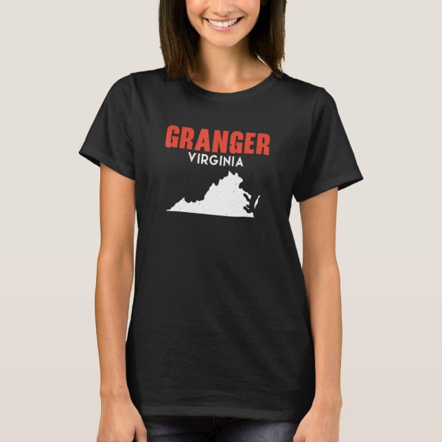 Granger Washington USA State America Travel Washin T Shirt (Framsida)