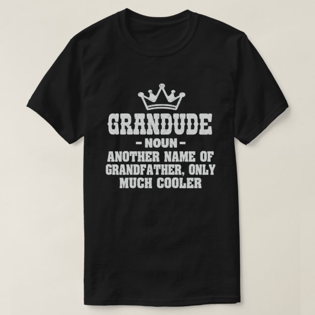 Granguy Definition Funny Betyder Coola Grandpa Gif T Shirt (Design framsida)