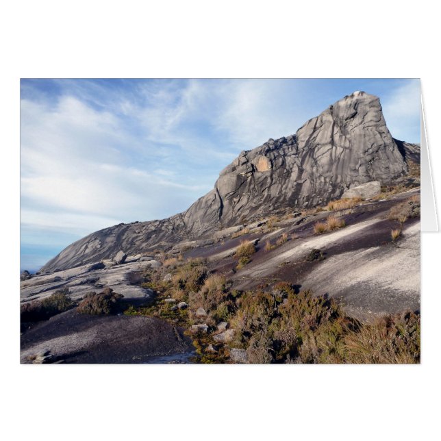 granit mt kinabalu hälsningskort (Framsidan Horizontal)