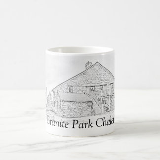 Granit parkerar den jubileums- muggen för chaleten kaffemugg