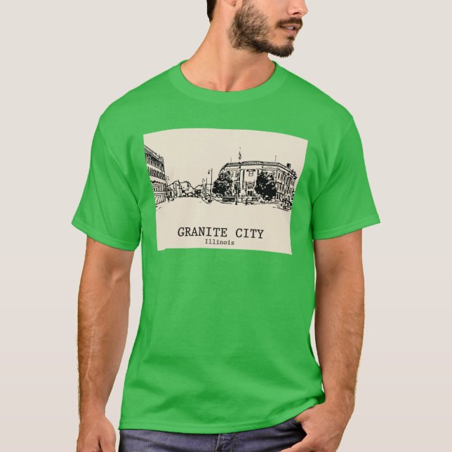 Granite City Illinois T Shirt (Framsida)