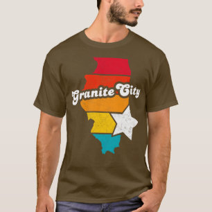 Granite City Illinois Vintage Distress Souvenir T Shirt