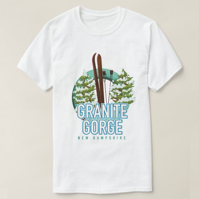 Granite Gorge new Hampshire ski T Shirt (Design framsida)