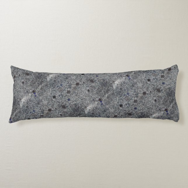 Granite Grått med blå detaljer Kroppskudde (Framsidan)