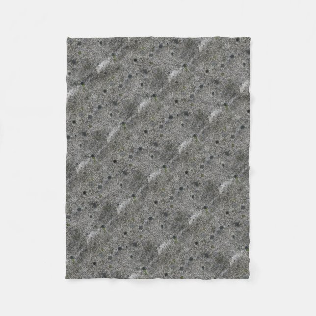 Granite Grått med Grönt mos Fleecefilt (Framsidan)