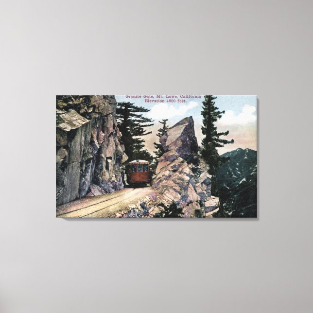 Granite Grind Järnvägsvy Canvastryck (Framsida)