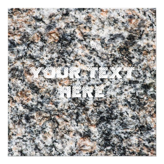Granite - Hård Sten Fototryck (Framsidan)