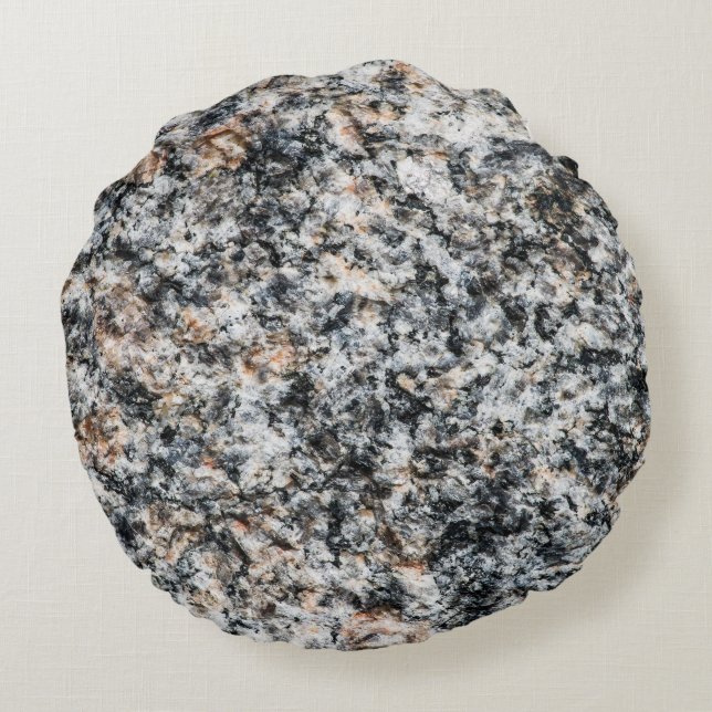 Granite - Hård Sten Rund Kudde (Baksidan)