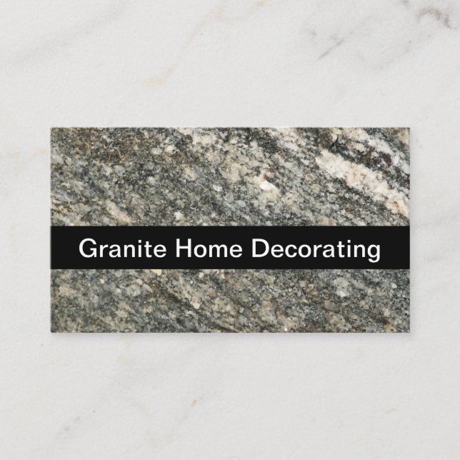Granite Hem Dekorera Visitkort (Framsida)