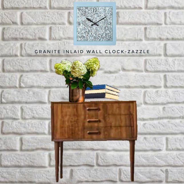 Granite Inlay Fyrkantig Klocka (Skapare uppladdad)