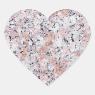 Granite mönster hjärtformat klistermärke
