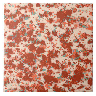 Granite mönster red ochre och beige med grått blue kakelplatta