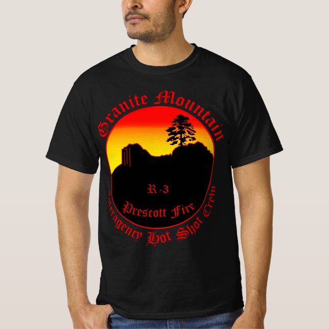 Granite Mountain Interagency Hot Shot Crem T Shirt (Framsida)