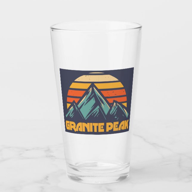 Granite Peak Montana Retro Turkos Glaskopp (Framsida)