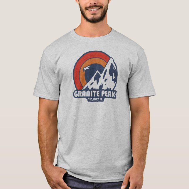 Granite Peak Montana Sol Eagle T Shirt (Framsida)