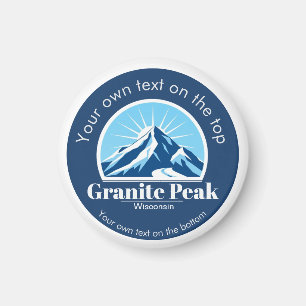 Granite Peak Wisconsin skidestination souvenir Magnet