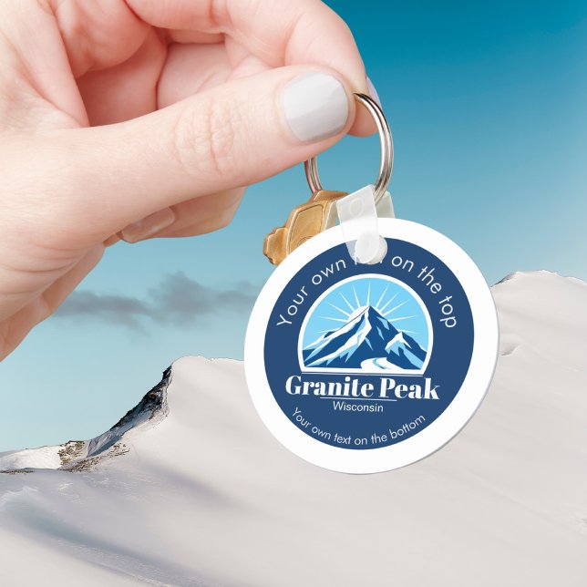 Granite Peak Wisconsin skidområde souvenir Nyckelring (Skapare uppladdad)