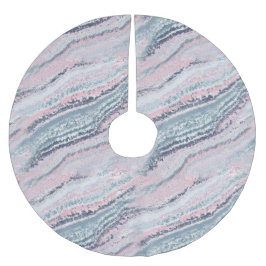 Granite Rosa Blue Grått Marble Slate Agate Stone Julgransmatta Borstad Polyester