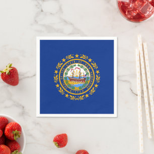 Granite Stater Flagga, Flagga för New Hampshire Pappersservett