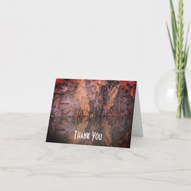 Granite Sten Refltions 3 Natur Tack för ditt kort (Framsida)