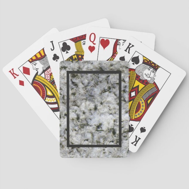 Granite Sten White med Black Ram Spelkort (Baksidan)