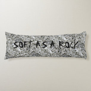 Granite Sten White med text Kroppskudde