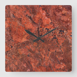 Granite Stone Mönster Acrylic Wall Clock Fyrkantig Klocka