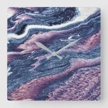 Granite Stone Mönster Acrylic Wall Clock