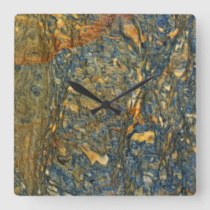 Granite Stone Mönster Acrylic Wall Clock Fyrkantig Klocka