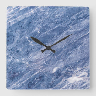 Granite Stone Mönster Acrylic Wall Clock Fyrkantig Klocka