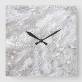 Granite Stone Mönster Acrylic Wall Clock Fyrkantig Klocka