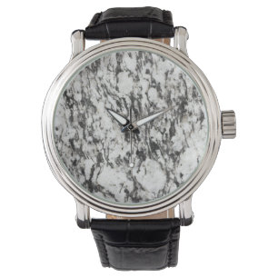 Granite struktur Bakgrund för marmor i svart Armbandsur