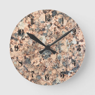 Granite struktur rund klocka