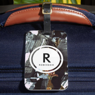 Granite Thin Section Monogram Bagagebricka