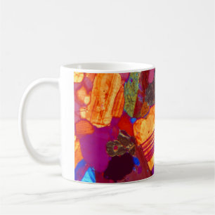 Granite Thin Section with Gypsum Plate Kaffemugg
