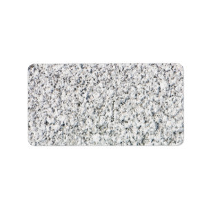 Granite yta mönster adressetikett