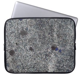 Granitstengrå färg med blått specificerar laptop sleeve