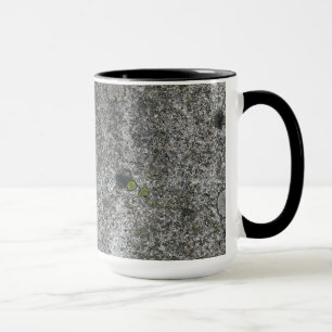 Granitstengrå färg med grön Moss Mugg