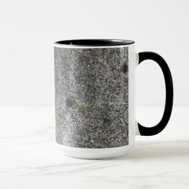 Granitstengrå färg med grön Moss Mugg (Höger)
