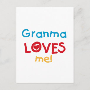 Granma Kärlek Me T-shirts och gåvor Vykort