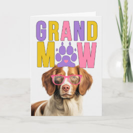 GranMAW Brittany Spaniel GrandDOG Grandparents Day Helgkort