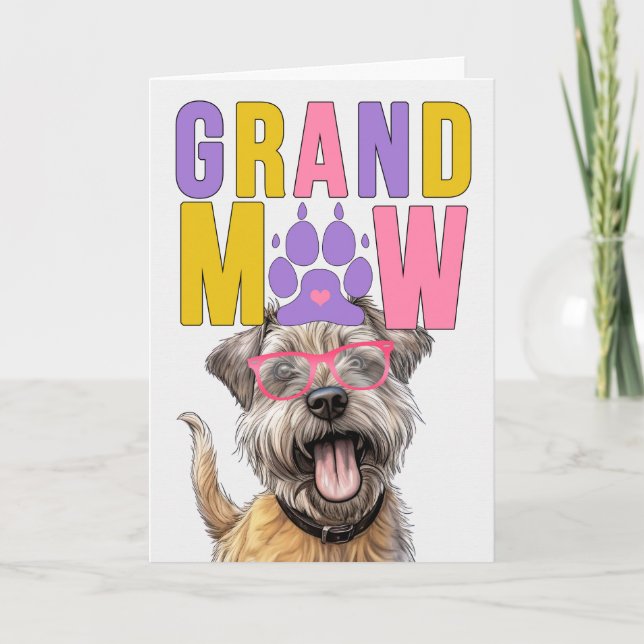 GranMAW Glen of Imaal HUND GrandföräldrDay Helgkort (Framsida)