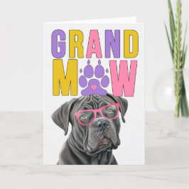 GranMAW-Käppen Corso GrandDOG Grandföräldrar Day Helgkort